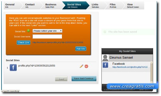 Social Network Inserimento dati dei nostri social network