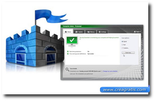 MSE Free Anti-virus Immagine dell'antivirus MSE Free Anti-virus