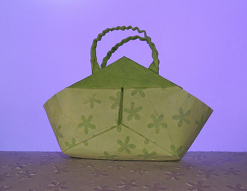 Una borsa Immagine dell'origami Una borsa