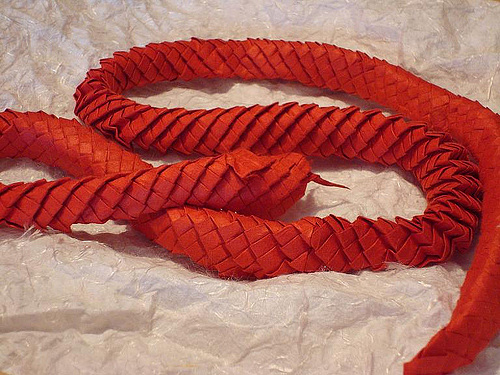 Il serpente Immagine dell'origami Il serpente