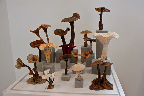Il bosco dei funghi Immagine dell'origami Il bosco dei funghi