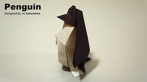 Pinguino Immagine dell'origami Pinguino