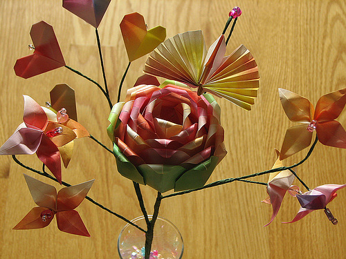 Un bel bouquet Immagine dell'origami Un bel bouquet