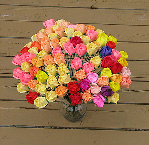 Rose, rose, rose Immagine dell'origami Rose, rose, rose