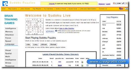 Sudoku da giocare Gratis