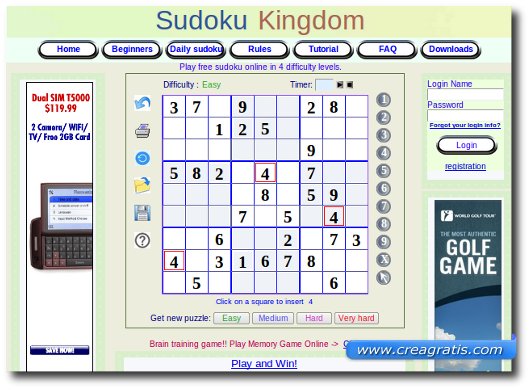 Siti per giocare a Sudoku