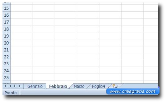 Nuovo foglio Excel