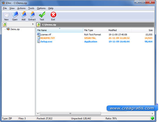 Secondo programma per la compressione dei file
