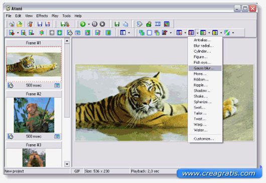 Primo software per creare GIF Animate