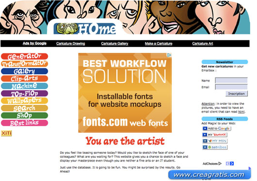 Secondo sito per creare caricature online