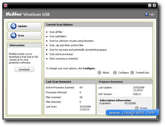 Terzo antivirus per proteggere il computer da chiavette USB infette