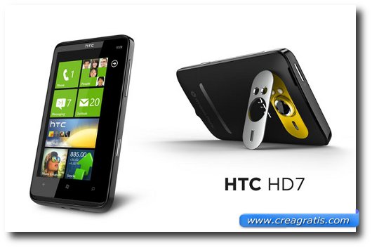 Immagine dell'HTC HD7, uno dei migliori smartphone HTC