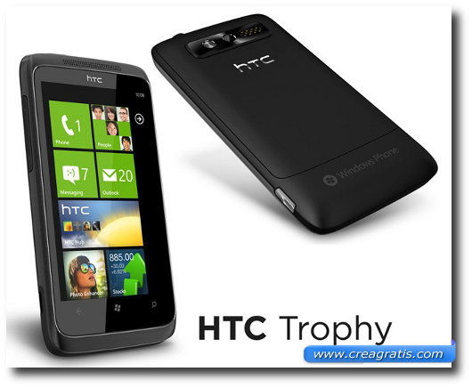 Immagine dell'HTC Trophy, uno dei migliori smartphone HTC