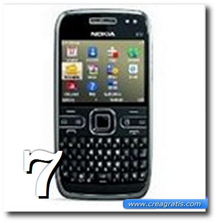 Immagine dell' E72, uno dei migliori cellulari Nokia