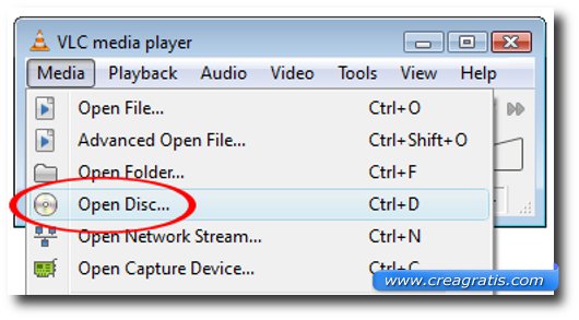 Primo passo per rippare DVD con VLC