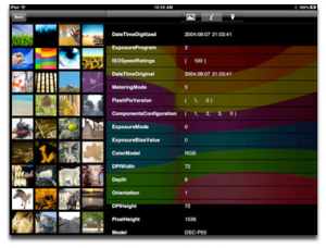 Immagine dell'app Photo Info Viewer per iPad