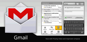 Interfaccia dell'app GMail per Android