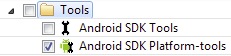 Selezionare la voce Android SDK Platform-tools