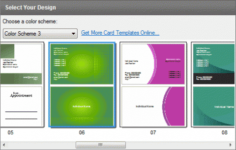 Interfaccia grafica del programma CardWorks