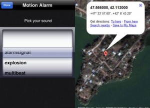 Immagine dell$0027app Motion Alarm per iPhone