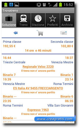 Immagine dell$0027app Trovatreno per Android