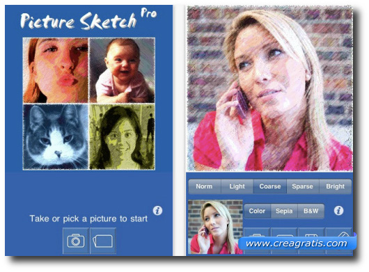 Immagine dell'applicazione Picture Sketch Pro