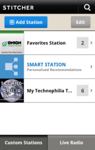 Immagine dell'applicazione Stitcher Radio per Android