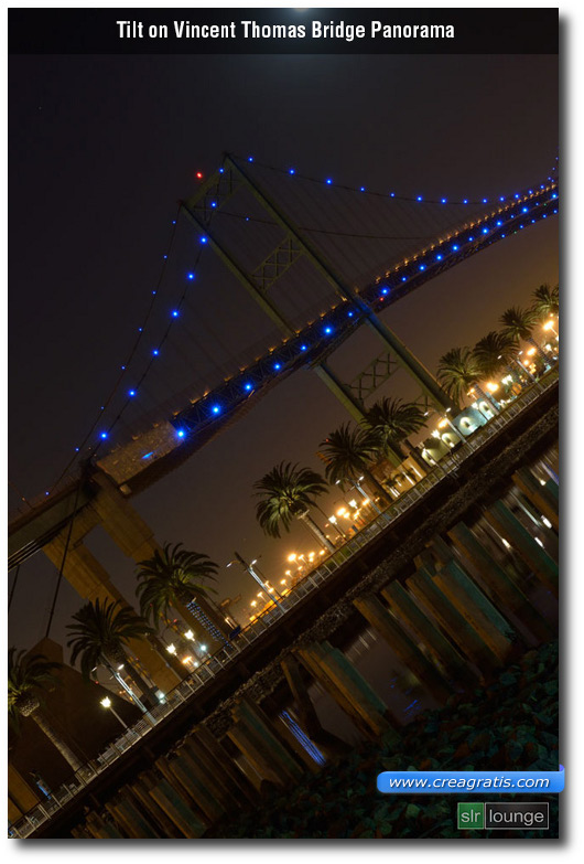 Foto obliqua di un ponte