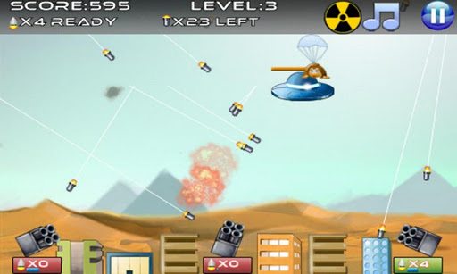 Immagine del videogioco da bar Missile Defense