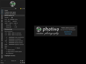 Interfaccia grafica del programma Photivo