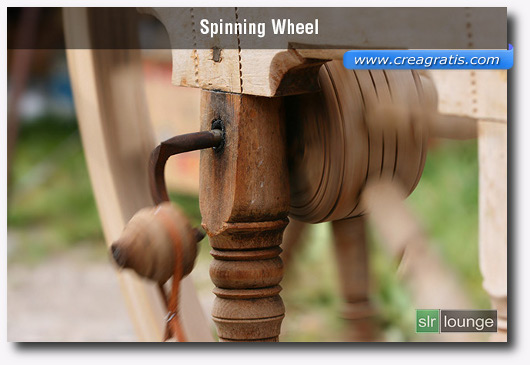Foto di un filatoio con l'effetto Motion Blur