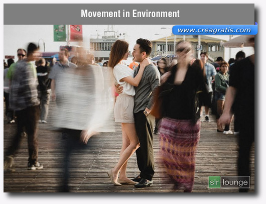 Foto dell$0027ambiente in movimento con l$0027effetto Motion Blur