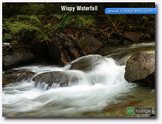 foto di ciuffi d'acqua con l'effetto Motion Blur