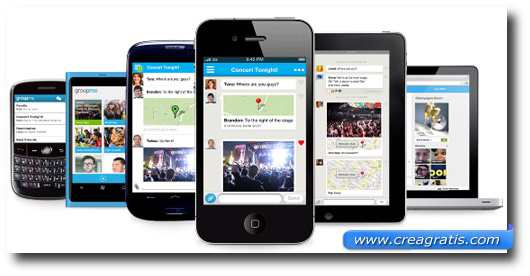 Immagine dell'applicazione GroupMe per smartphone