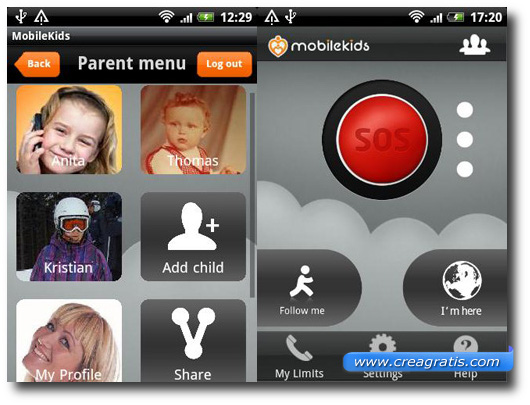 Immagine dell$0027applicazione MobileKids per Android e iPhone