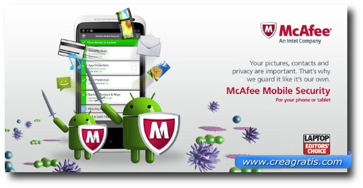 Immagine dell'applicazione McAfee Antivirus & Security per Android