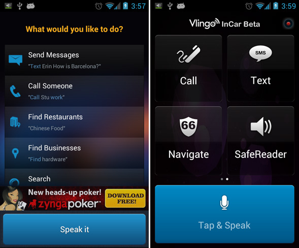 Immagine dell'applicazione Vlingo per Android