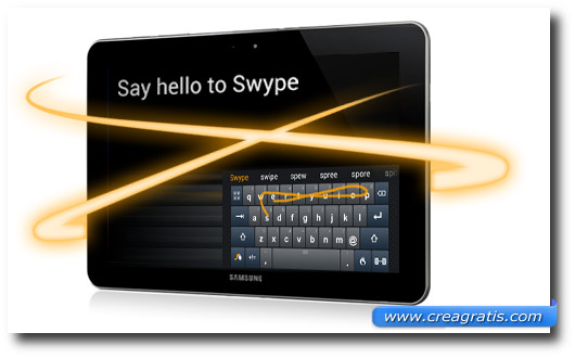 Immagine della tastiera Swype per Android