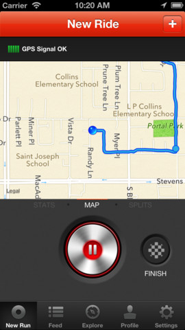 Immagine dell$0027applicazione Strava Cycling per iPhone