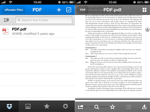 Applicazione per leggere PDF