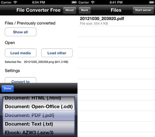 Immagine dell'applicazione File Converter