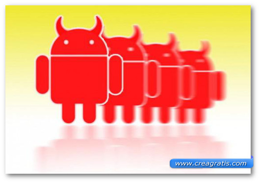 Immagine sul malware Android Funsbot.A