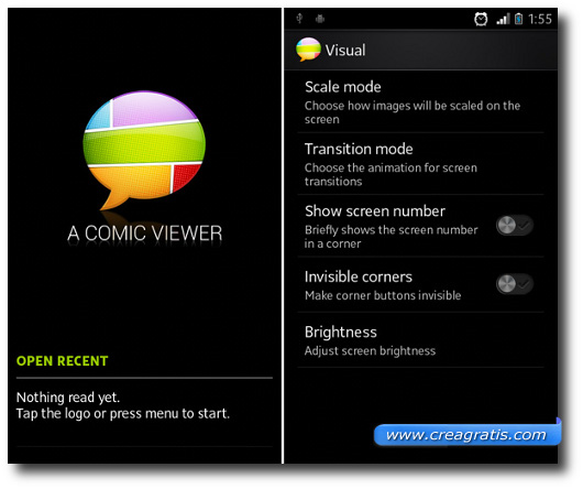 Immagine dell'applicazione A Comic Viewer per Android