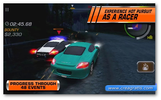 Immagine del gioco di corsa Need For Speed: Hot Pursuit per Android