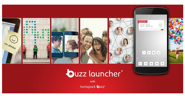 Schermata dell'applicazione Buzz Launcher per Android