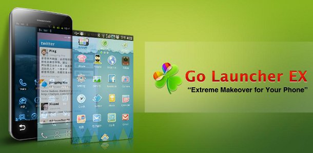 Schermata dell'applicazione Go Launcher EX per Android