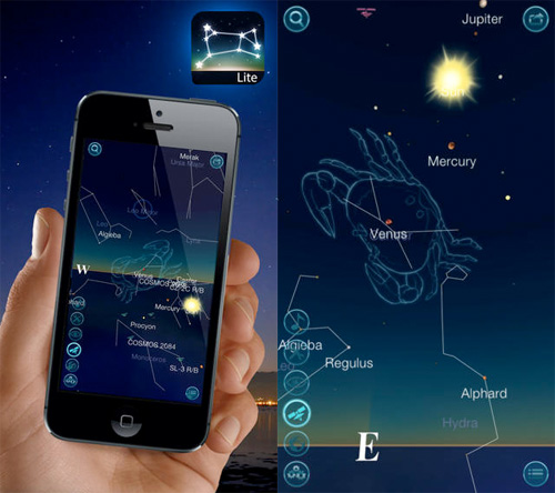 Schermata dell$0027applicazione Night Sky Lite per Android e iOS