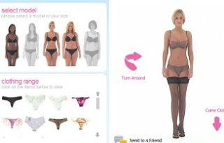 Изображение с сайта Knicker Picker для примерки одежды онлайн