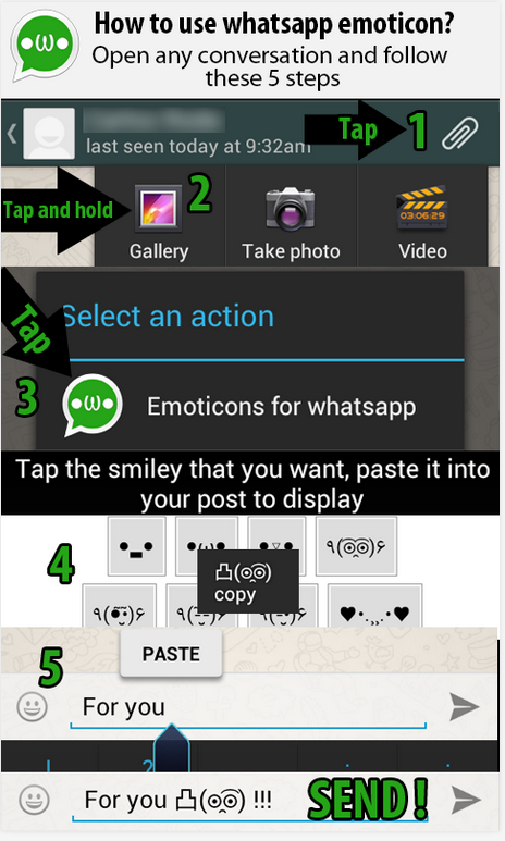 Immagine dell'applicazione Emoticons for WhatsApp