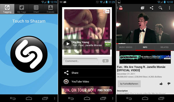 Immagine dell'applicazione Shazam per Android